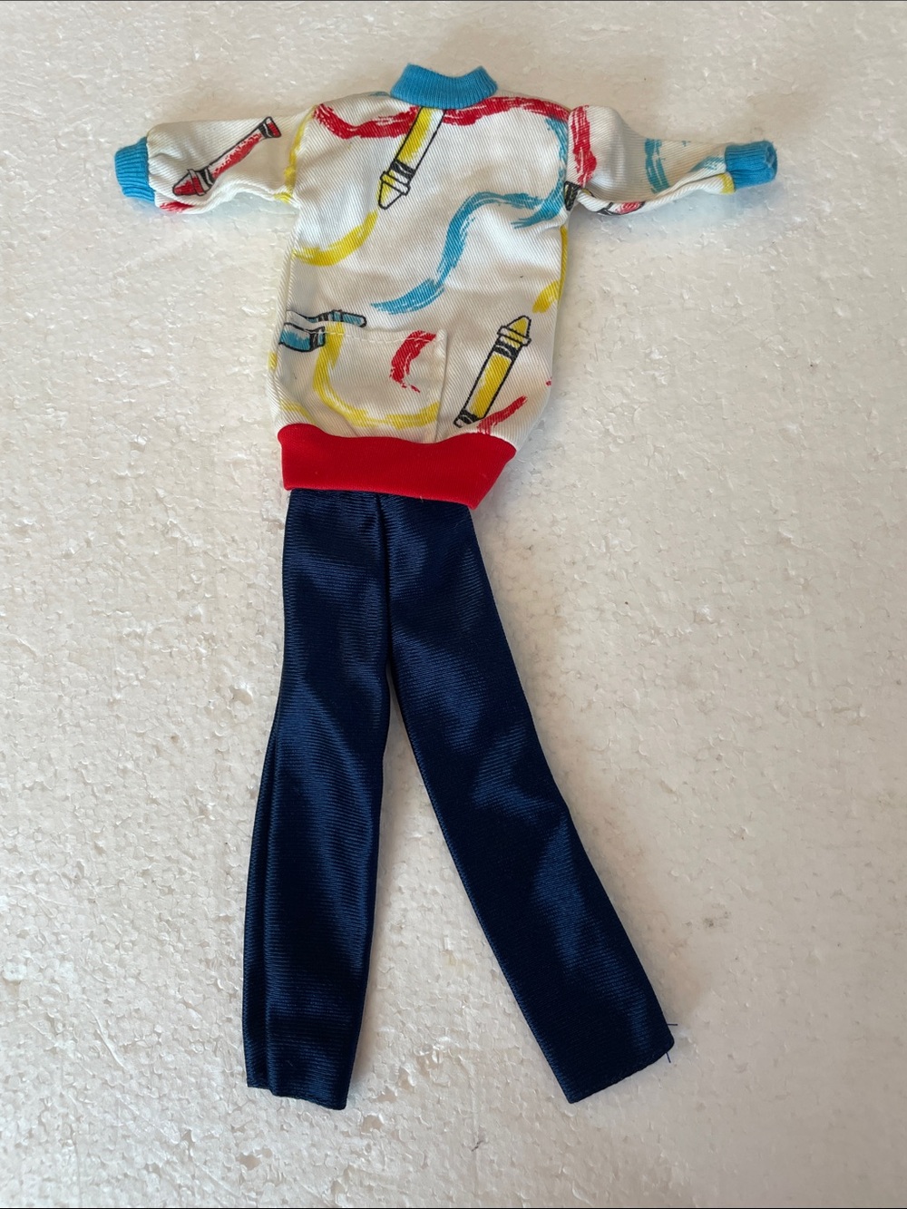 Vintage Multi toys fashion plus sportswear Crayon Outfit fits 11 1/2”-12” doll